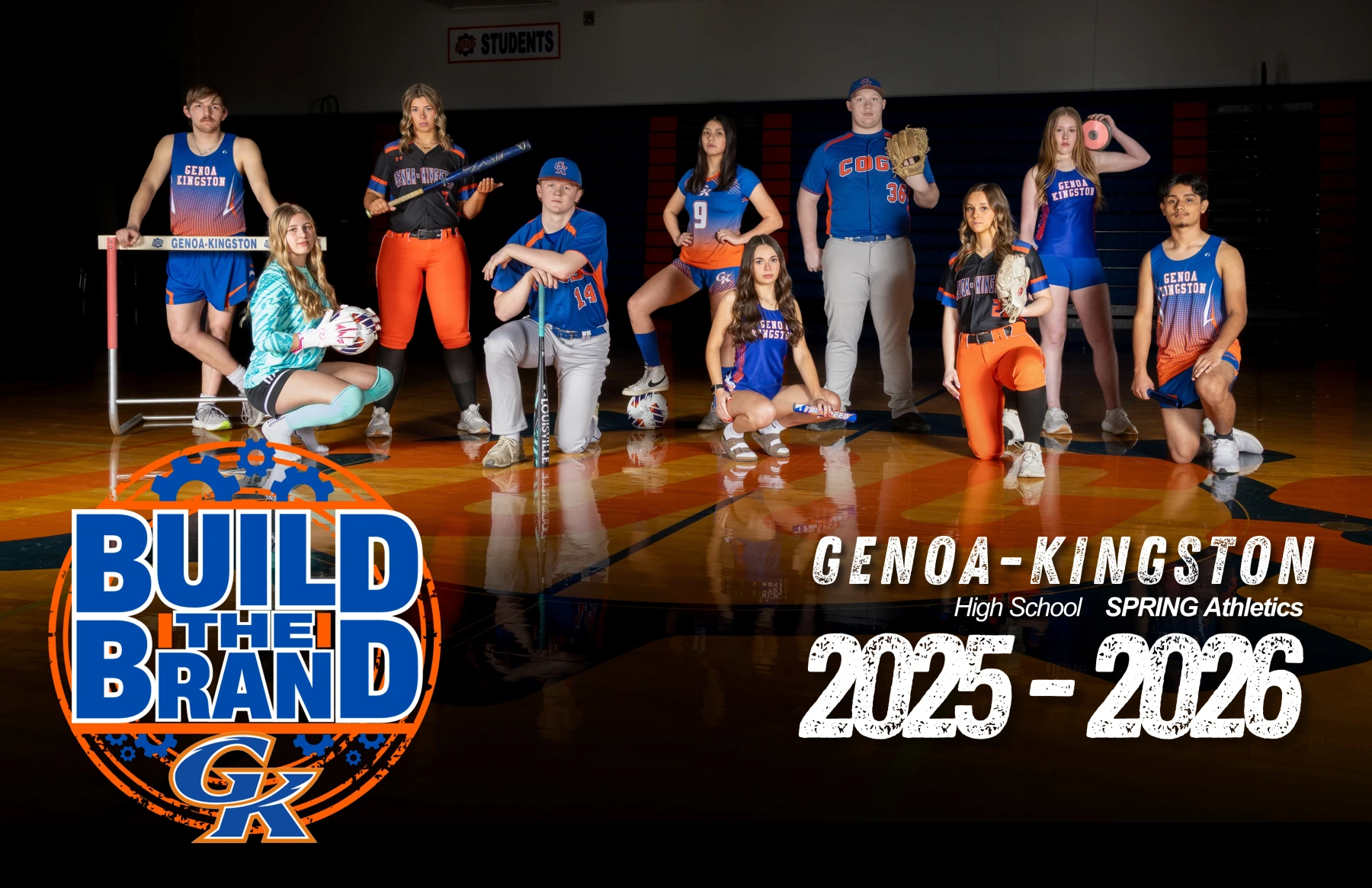 Design / Multimedia photograph titled GK SPRING Program 2025 26 Center Spread